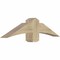 Ekena Millwork Bellingham Rough Sawn Timber Gable Bracket, Douglas Fir, 48"W x 12"H x 6"D x 6"F, 6/12 Pitch GBW048X12X0606BEL00RDF - alternate 3